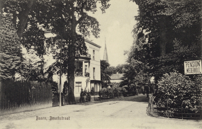 7261 Gezicht in de Boschstraat te Baarn uit het zuidoosten.N.B. Na 1945 is de straatnaam Boschstraat gewijzigd in Bosstraat.